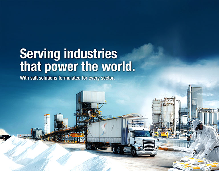 Industrial salt banner